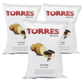 Torres Caviar Flavored Potato Chips 125g  (3-Pack)