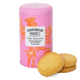 Shortbread House Tin with Spanish Clementine (140g)