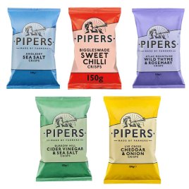 Pipers Crisps Assortment Pack 5.3oz  (5-Pack)