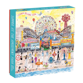 Michael Storrings- Summer at the Amusement Park 500 Piece Jigsaw Puzzle