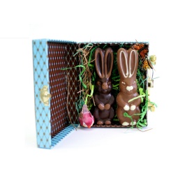 Mariebelle Double Bunnies Easter Gift Box