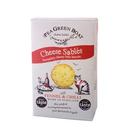 The Pea Green Boat Cheese Sables Fennel & Chilli