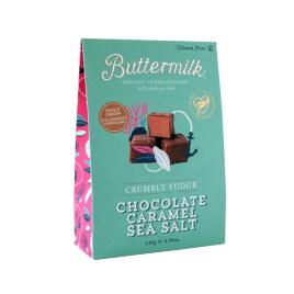 Buttermilk Chocolate Caramel Sea Salt Fudge 140g