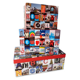 New York Modern Decorative Boxes (Set of 3)