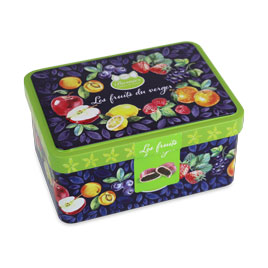 Barnier Traditional Mixed Fruit Candies in a Tin 100g