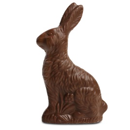 Small Solid Chocolate 6oz Easter Bunny